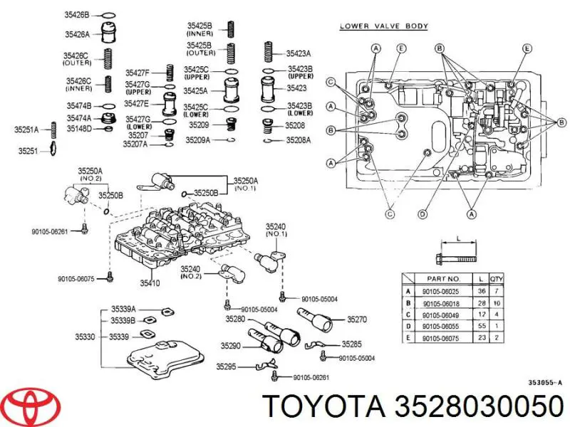 Compre 3528030050 Toyota Solenoide da Caixa Automática de Mudança