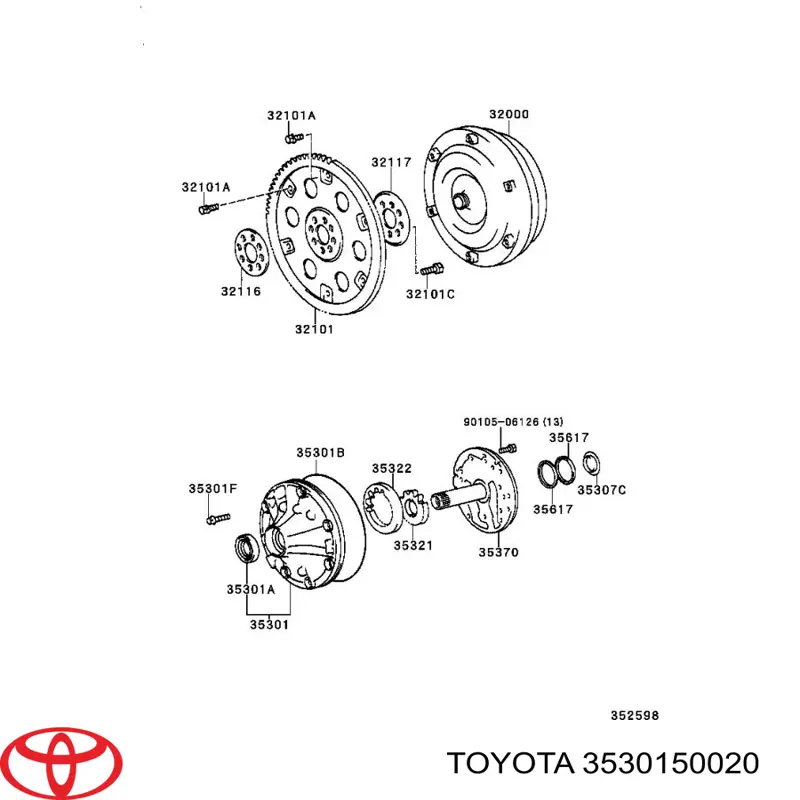 3530150020 Toyota Bomba de óleo da Caixa Automática de Mudança