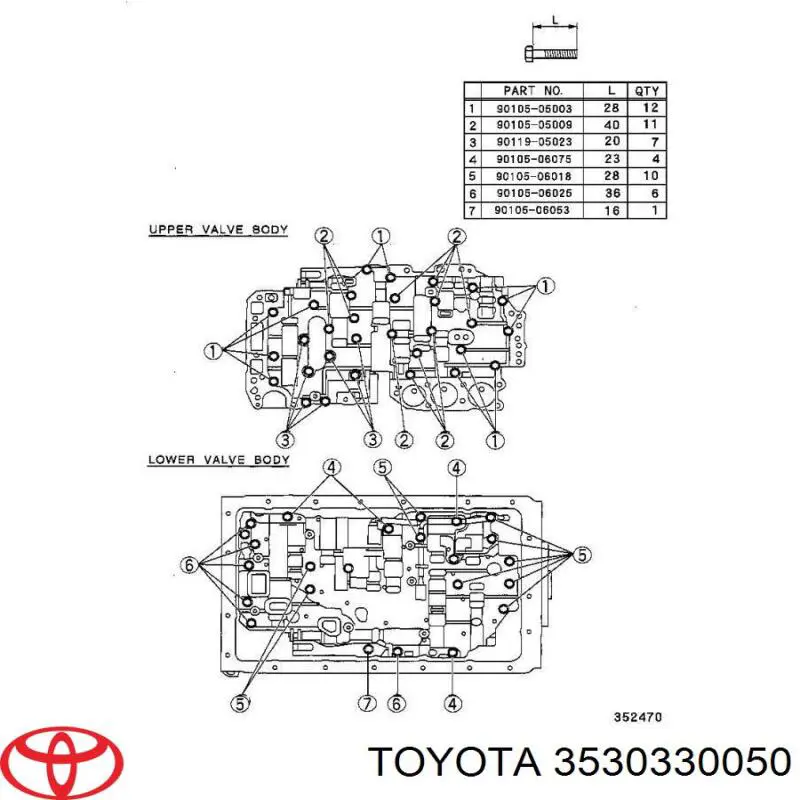 Receptor de óleo (coletor de óleo) para Toyota Hilux  N