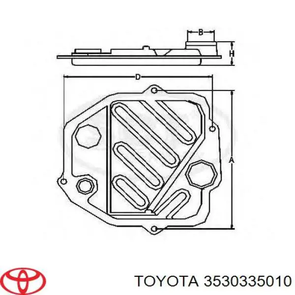 Filtro da Caixa Automática de Mudança Toyota 3530335010 preço, a partir de 32,71 USD