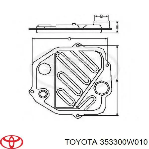 Compre 353300W010 Toyota Filtro da Caixa Automática de Mudança