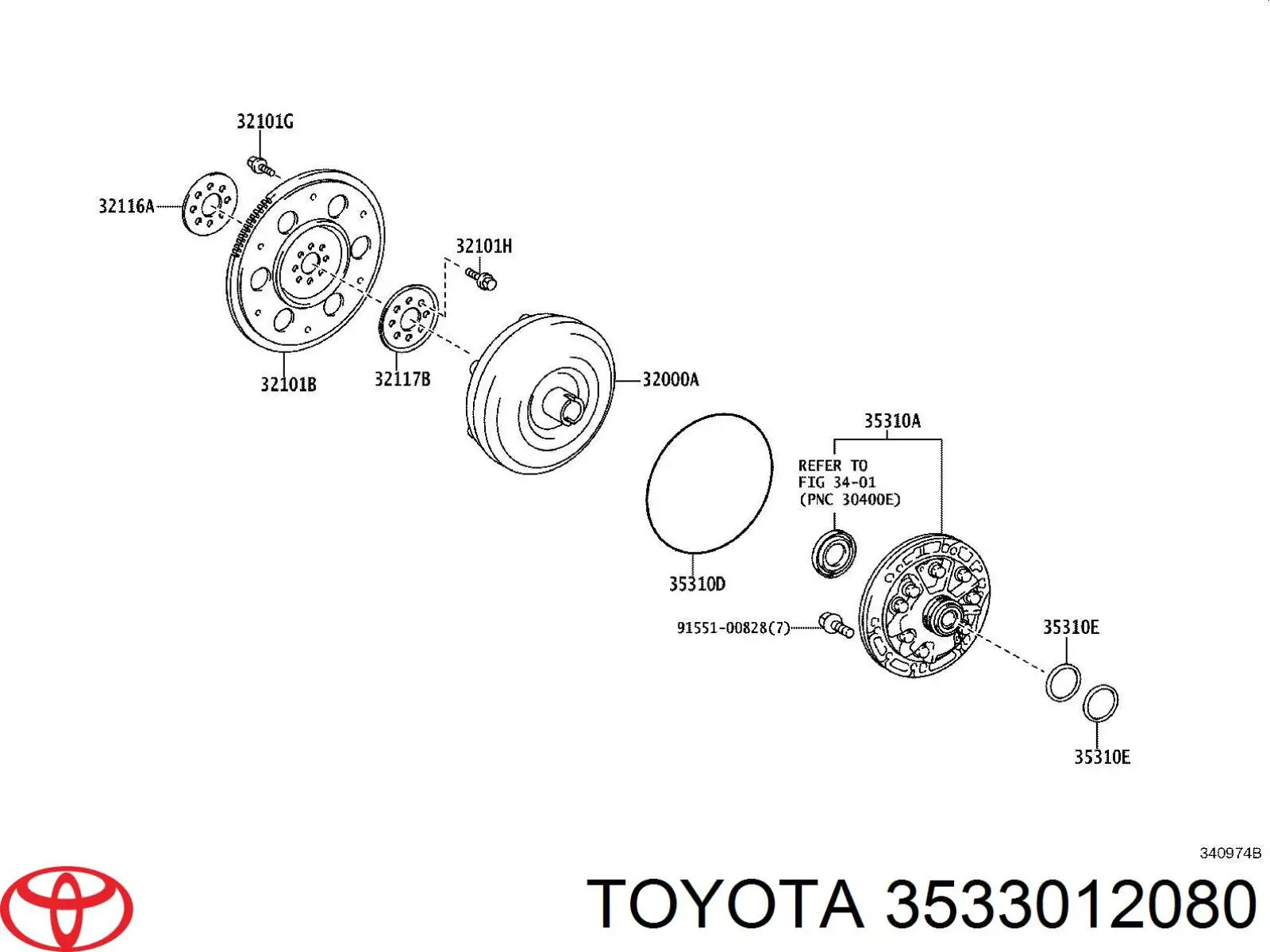 Filtro da Caixa Automática de Mudança Toyota 3533012080 preço, a partir de 36,76 USD