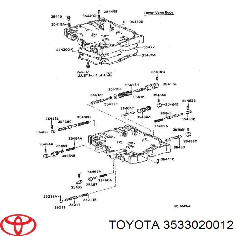 Filtro da Caixa Automática de Mudança Toyota 3533020012 preço, a partir de 25,58 USD