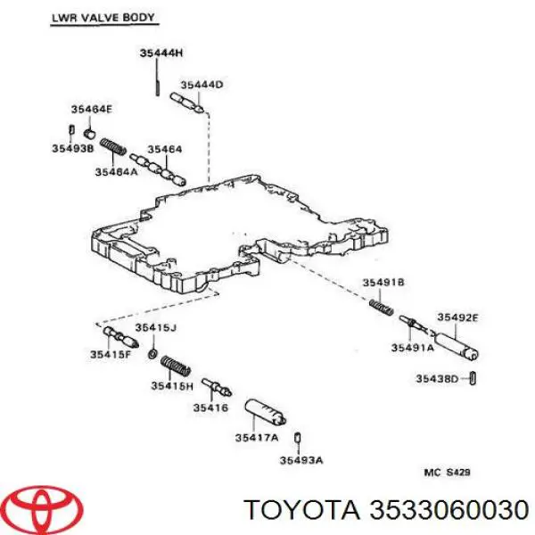 Filtro da Caixa Automática de Mudança Toyota 3533060030 preço, a partir de 52,32 USD