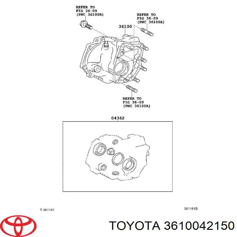 Caixa de transferência Toyota 3610042090 preço, a partir de 404,59 USD