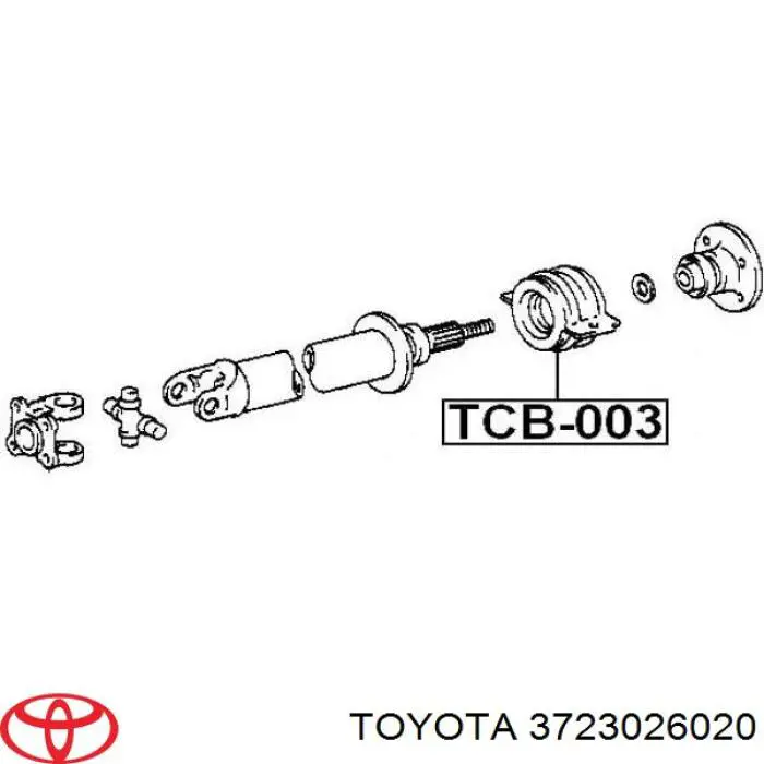 Compre 3723026020 Toyota Rolamento suspenso da junta universal