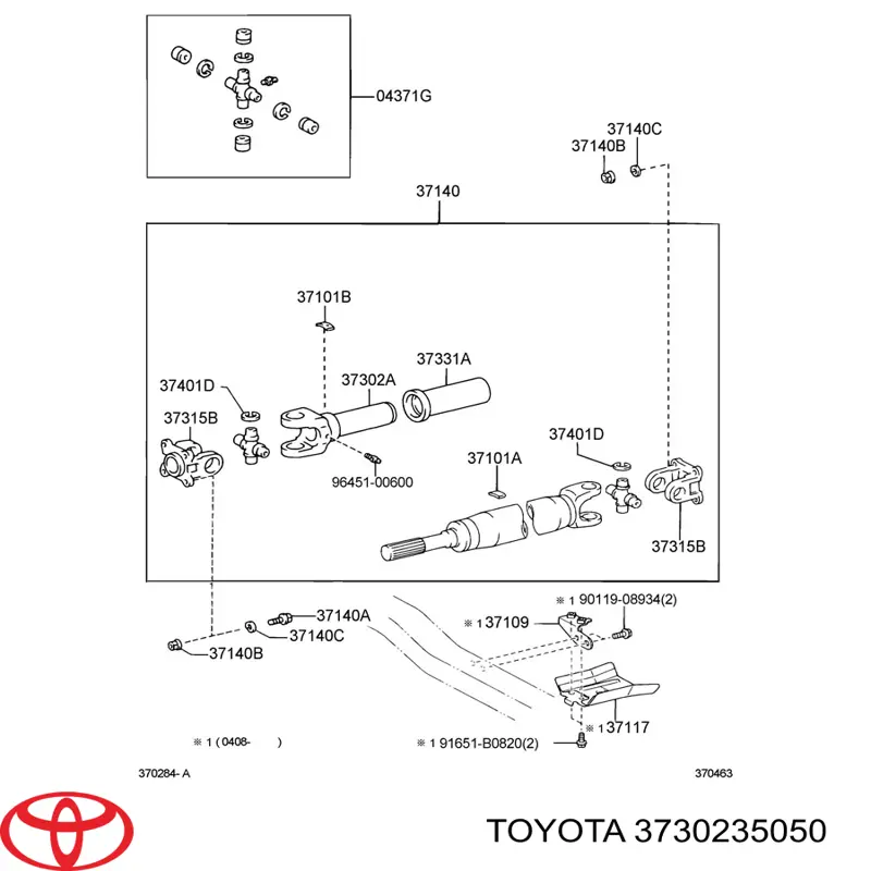  Toyota 3730235050 preço, a partir de 255,52 USD