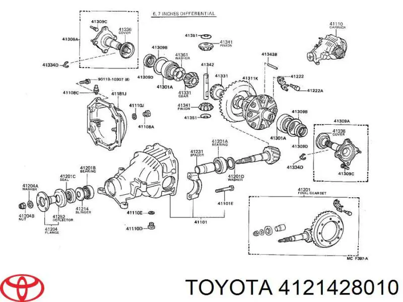  Toyota 4121428010 preço, a partir de 12,82 USD