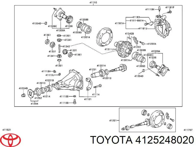  Toyota 4125248020 preço, a partir de 20,01 USD