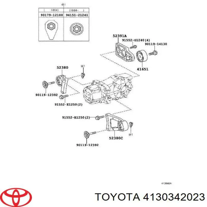 Acoplamento Haldex Toyota 4130342023 preço, a partir de 850,66 USD