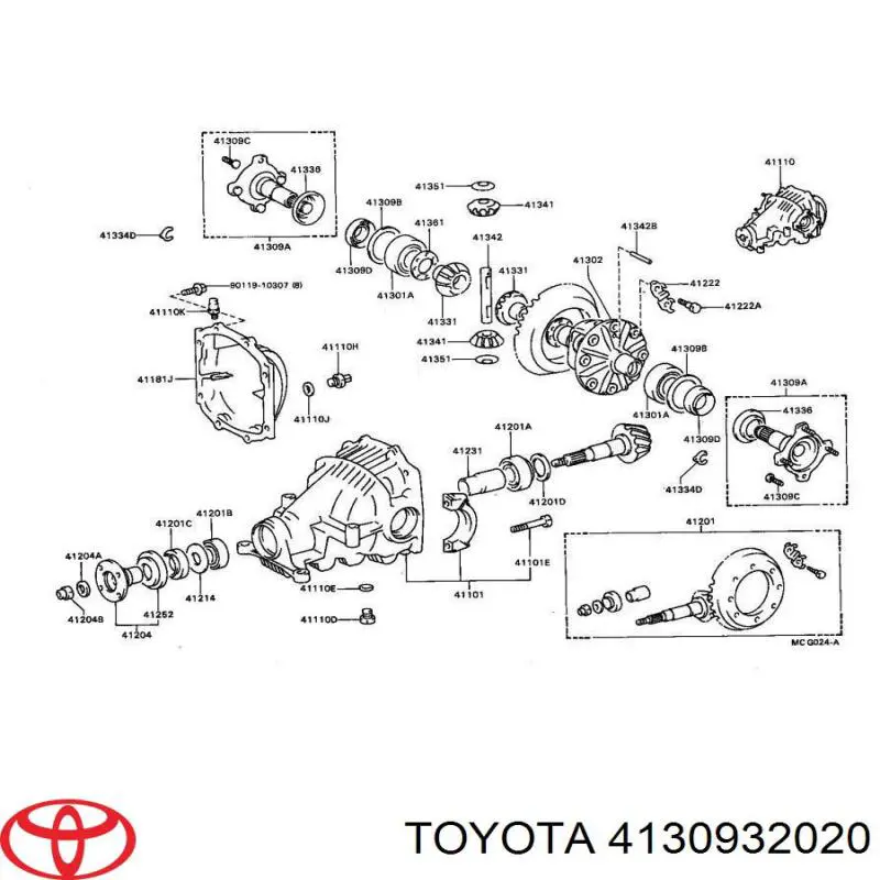  Toyota 4130932020 preço, a partir de 237,89 USD
