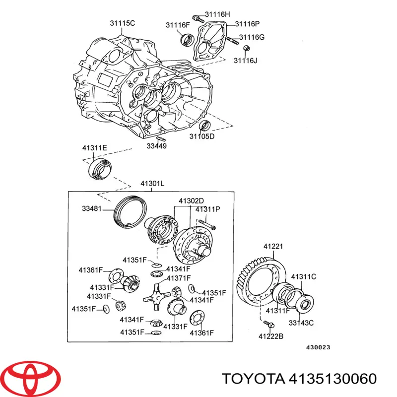 Arruela de diferencial do eixo dianteiro Toyota 4135130060 preço, a partir de 4,21 USD