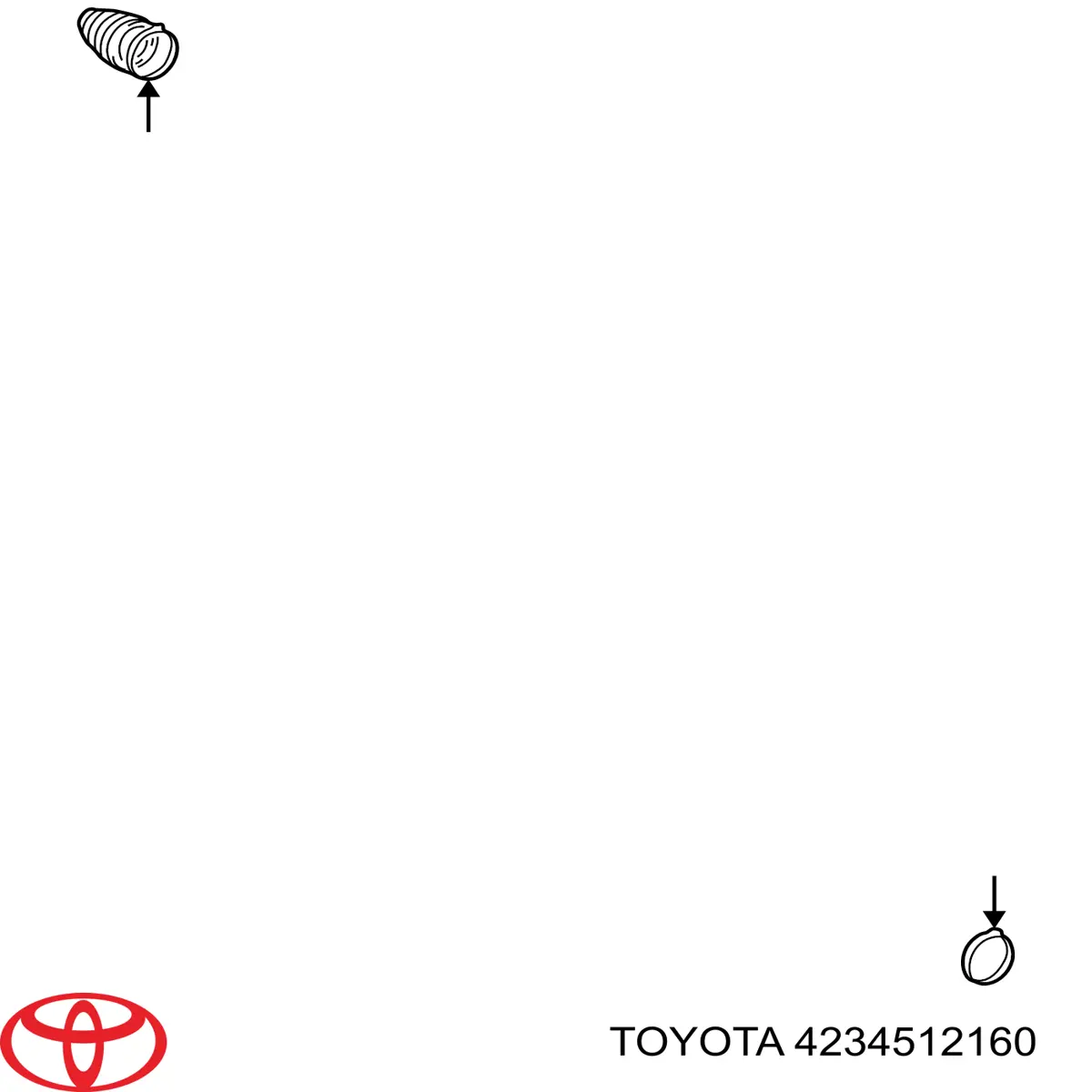 4234512160 Toyota Braçadeira da bota de proteção de junta homocinética, universal
