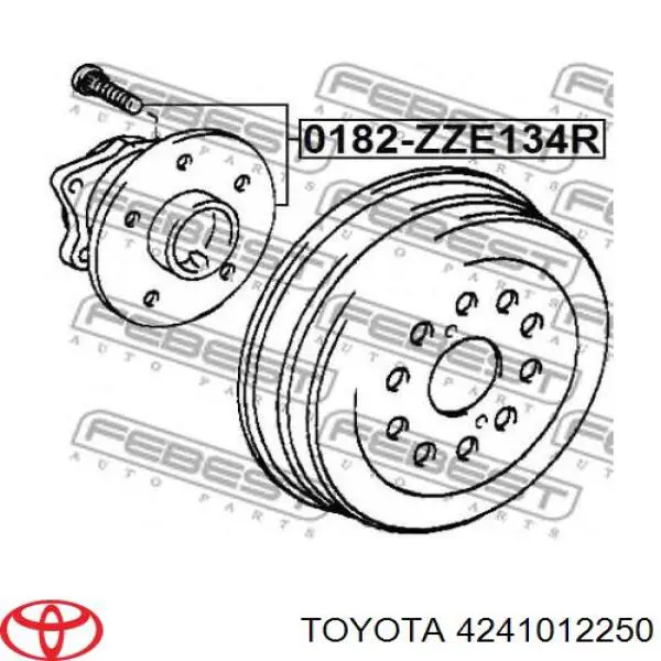 Cubo traseiro Toyota 4241012250 preço, a partir de 75,66 USD