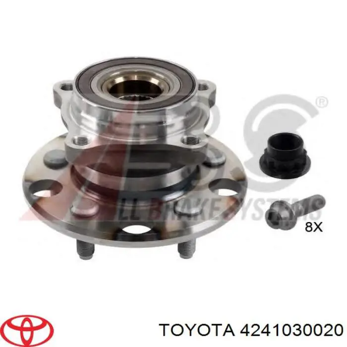 4241030020 Toyota Cubo traseiro