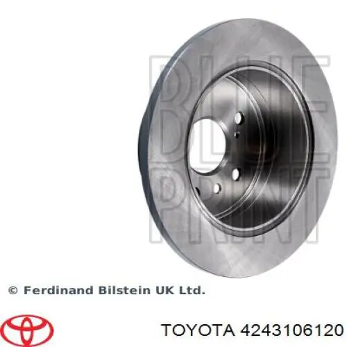 Disco do freio traseiro 4243106120 Toyota