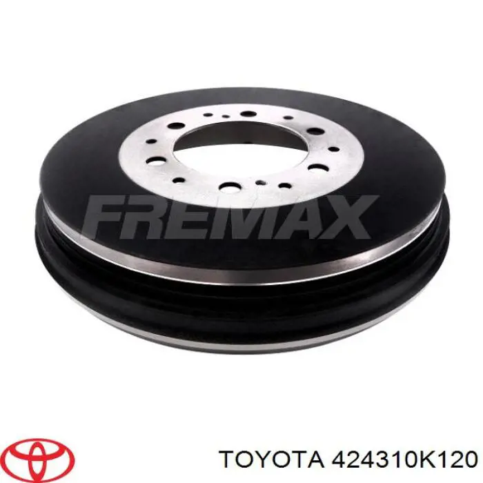 Tambor do freio traseiro Toyota 424310K120 preço, a partir de 81,72 USD