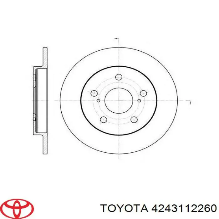 Disco do freio traseiro Toyota 4243112260 preço, a partir de 37,00 USD