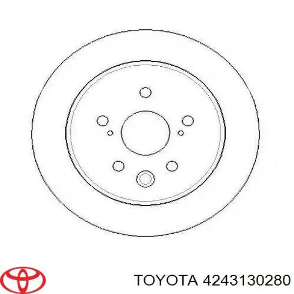 4243130280 Toyota Disco do freio traseiro