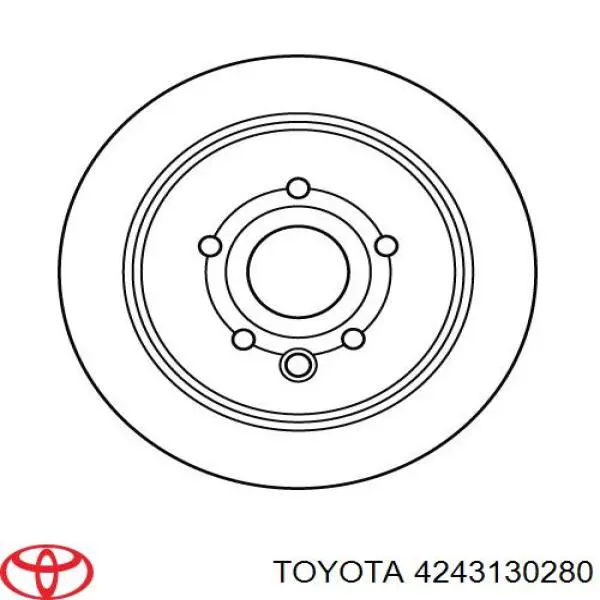 Compre 4243130280 Toyota Disco do freio traseiro