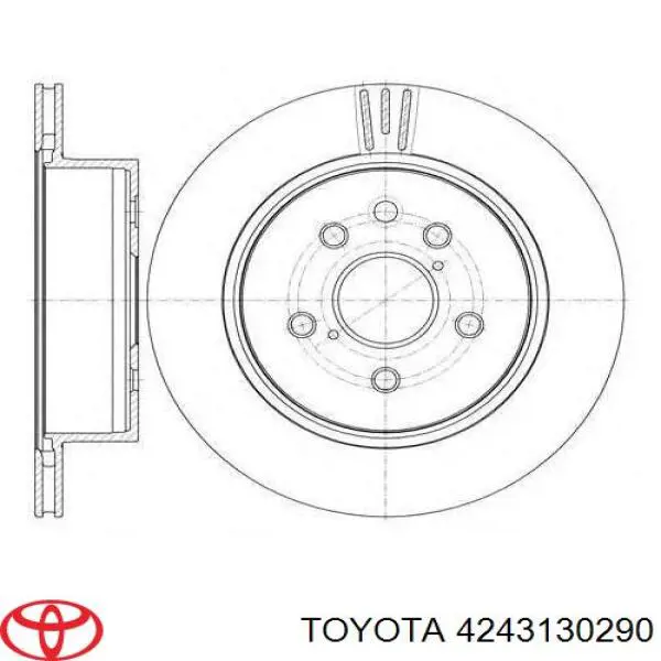 Disco do freio traseiro Toyota 4243130290 preço, a partir de 78,32 USD