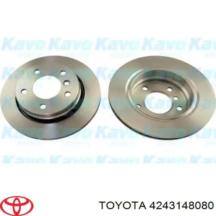 Disco do freio traseiro 4243148080 Toyota
