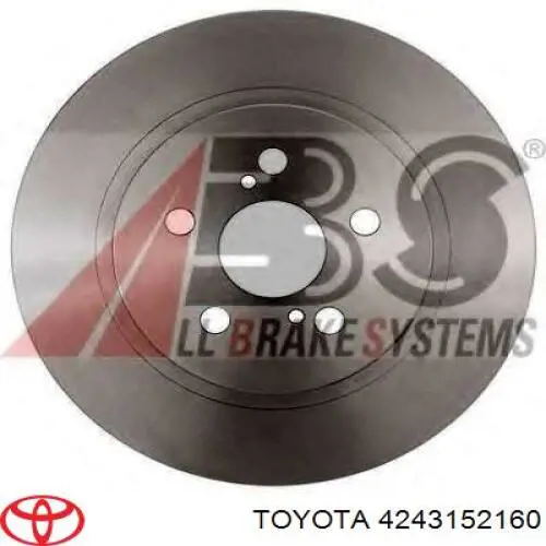 Compre 4243152160 Toyota Disco do freio traseiro