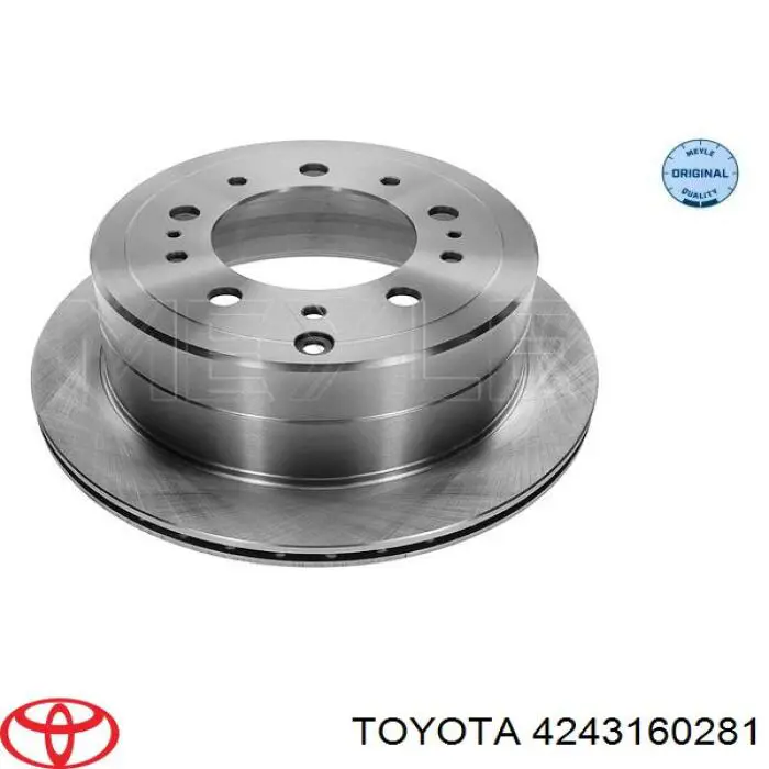 4243160281 Toyota Disco do freio traseiro