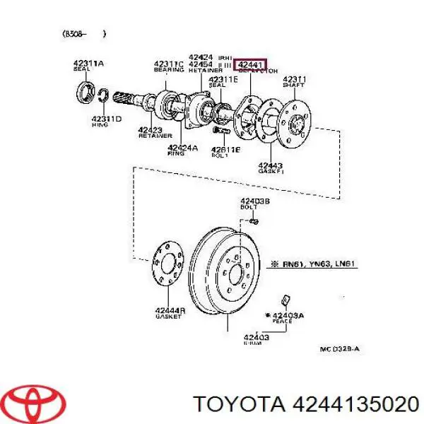  Toyota 4244135020 preço, a partir de 29,30 USD
