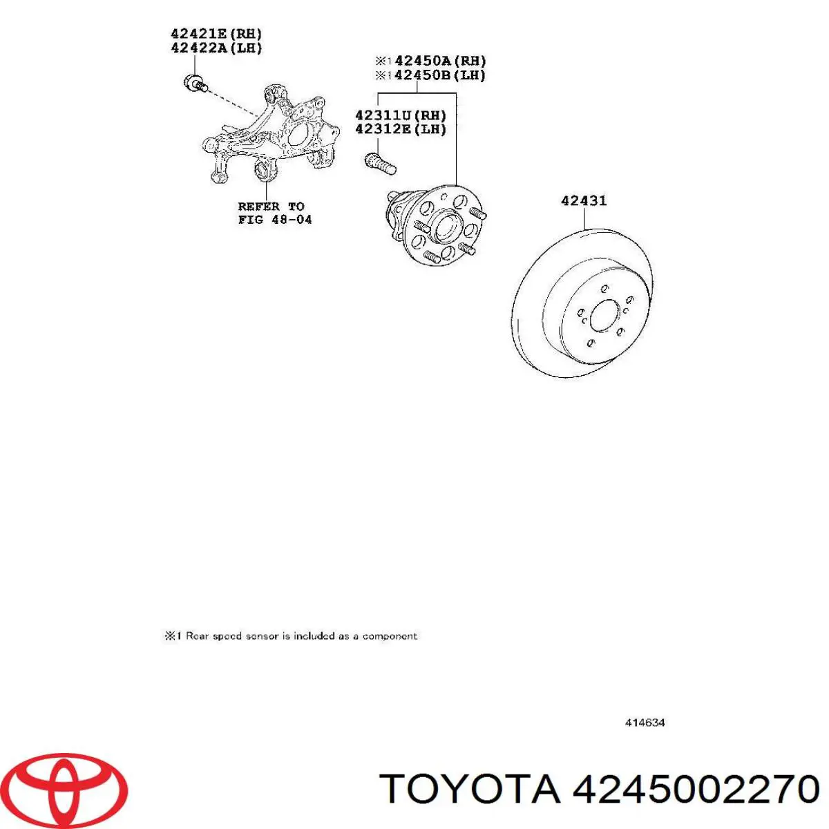Cubo traseiro Toyota 4245002270 preço, a partir de 129,40 USD