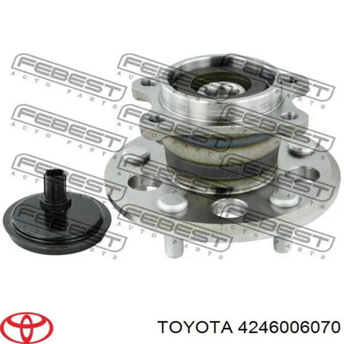4246006070 Toyota Cubo traseiro esquerdo