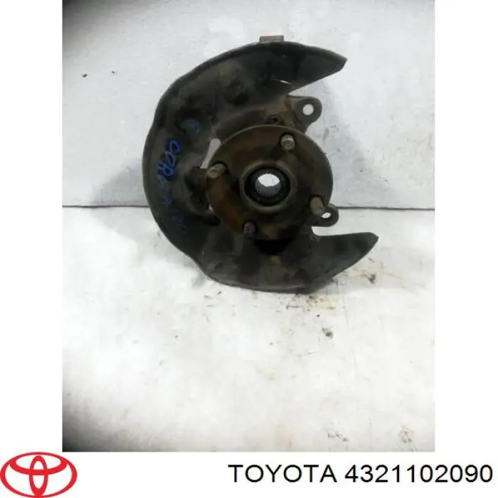 4321102080 Toyota Pino moente (extremidade do eixo) dianteiro direito