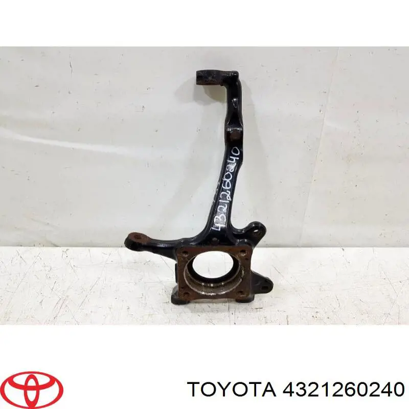 4321260240 Toyota Pino moente (extremidade do eixo) dianteiro esquerdo