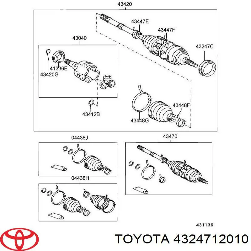 Anel de cubo Toyota 4324712010 preço, a partir de 19,73 USD
