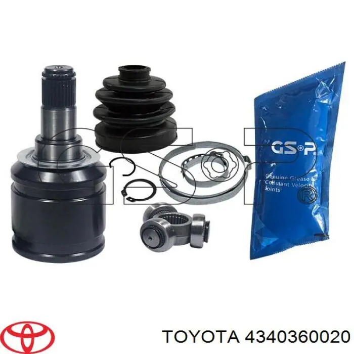 Compre 4340360020 Toyota Junta homocinética interna dianteira