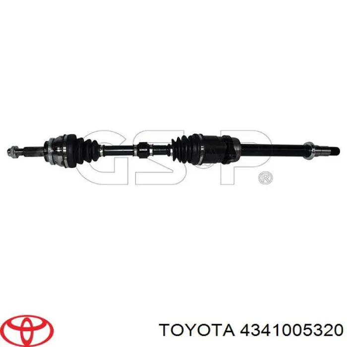 4341005320 Toyota Semieixo (acionador) dianteiro direito