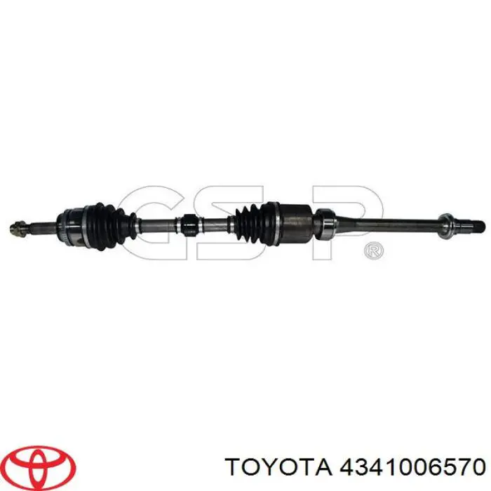 Semieixo (acionador) dianteiro direito Toyota 4341006570 preço, a partir de 150,33 USD