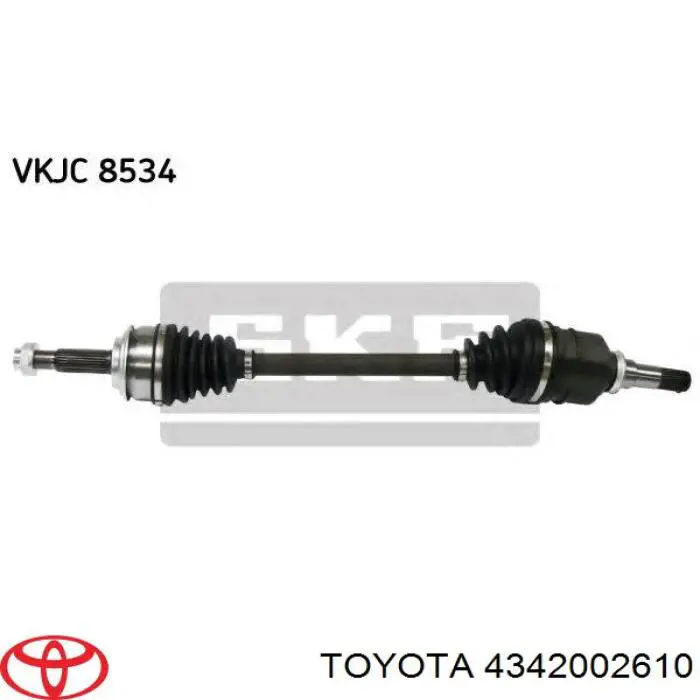 Semieixo (acionador) dianteiro esquerdo Toyota 4342002610 preço, a partir de 98,11 USD