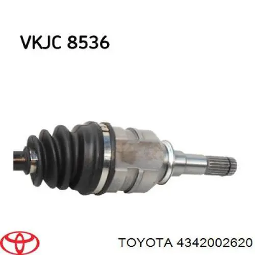 Semieixo (acionador) dianteiro esquerdo Toyota 4342002620 preço, a partir de 68,10 USD