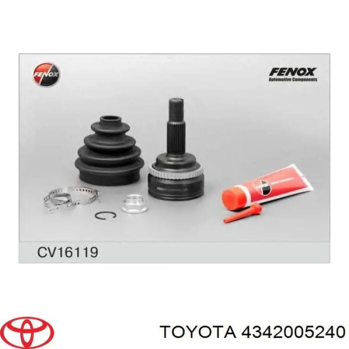 4342005240 Toyota Semieixo (acionador) dianteiro esquerdo