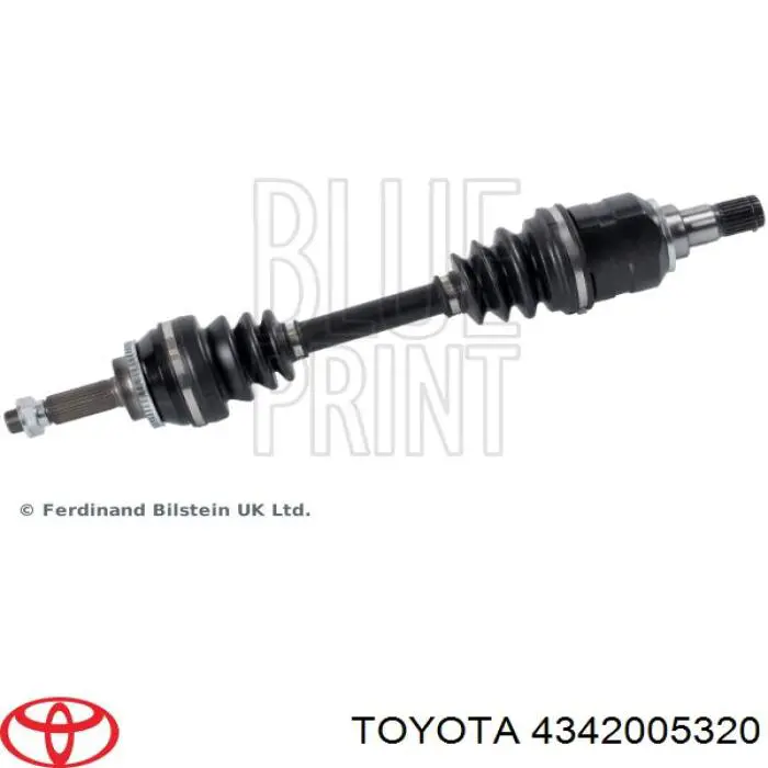 Semieixo (acionador) dianteiro esquerdo Toyota 4342005320 preço, a partir de 119,18 USD