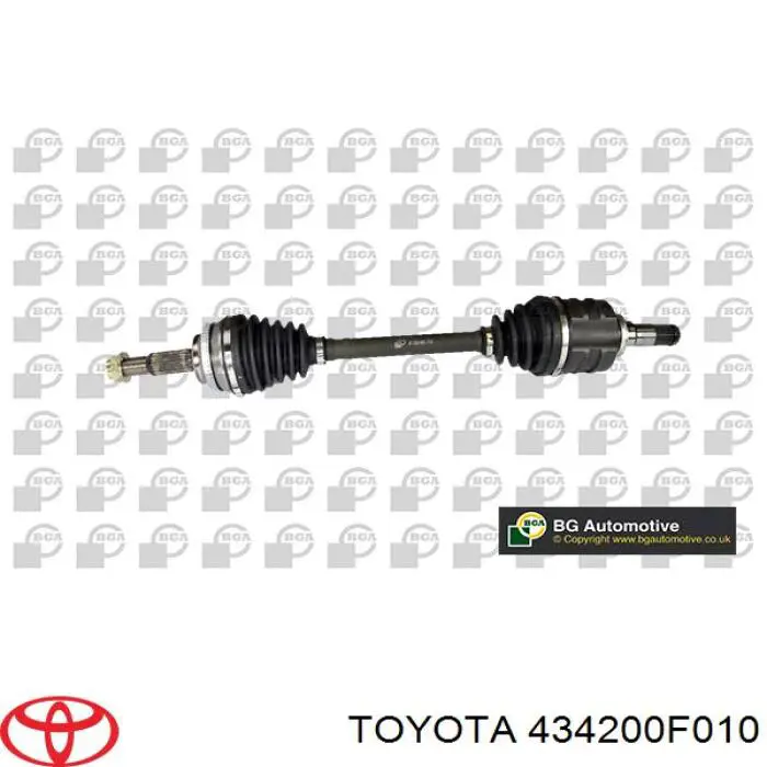 434200F010 Toyota Semieixo (acionador) dianteiro esquerdo