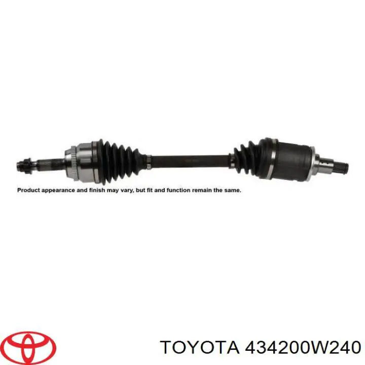 434200W240 Toyota Semieixo (acionador) dianteiro esquerdo