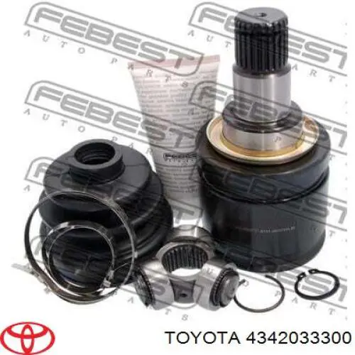 4342033300 Toyota Semieixo (acionador) dianteiro esquerdo