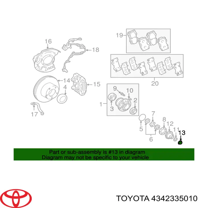 Coberta de disco de roda Toyota 4342335010 preço, a partir de 7,37 USD