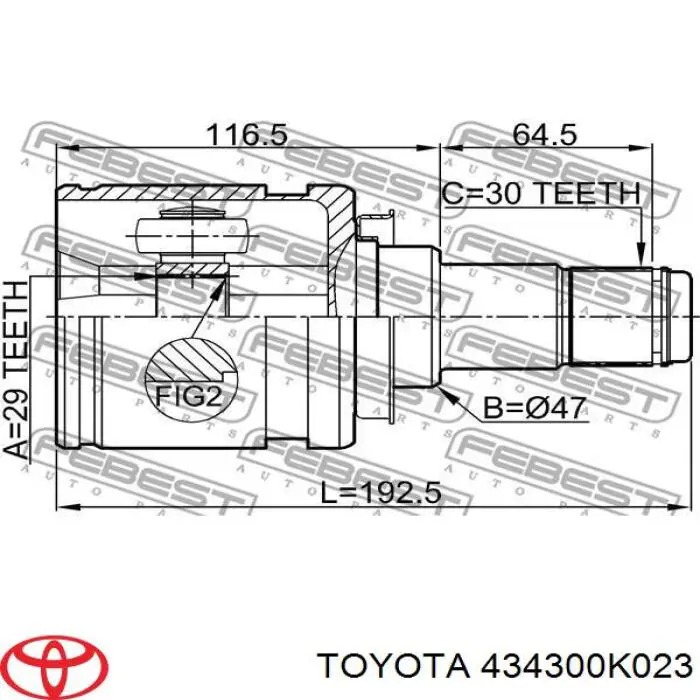Junta homocinética interna, tripé Ford 1787347 preço, a partir de 63,37 USD