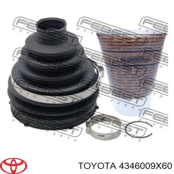 4346009X60 Toyota Semieixo (acionador) dianteiro direito