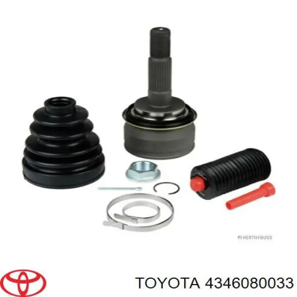 Compre 4346080033 Toyota Semieixo (acionador) dianteiro