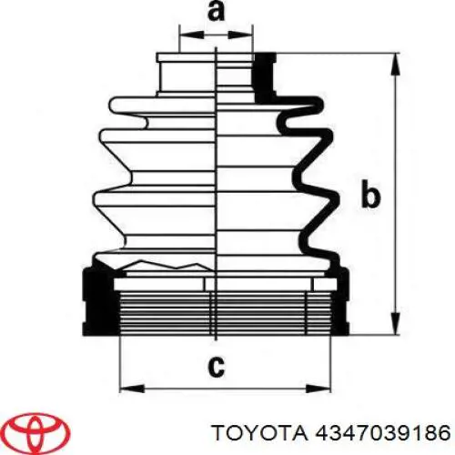 Compre 4347039186 Toyota Junta homocinética externa dianteira