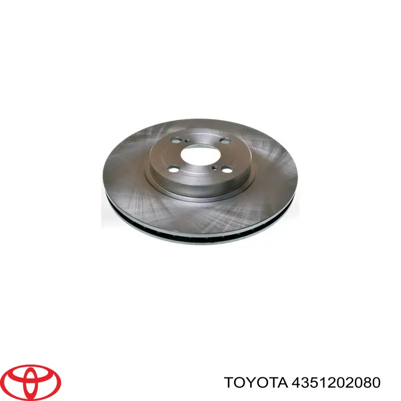 4351202080 Toyota Disco do freio dianteiro